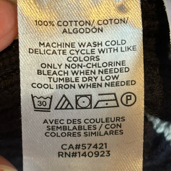 Loft NWT Navy & White Stripe V-neck Cotton Sweater - size Small - Picture 5 of 6